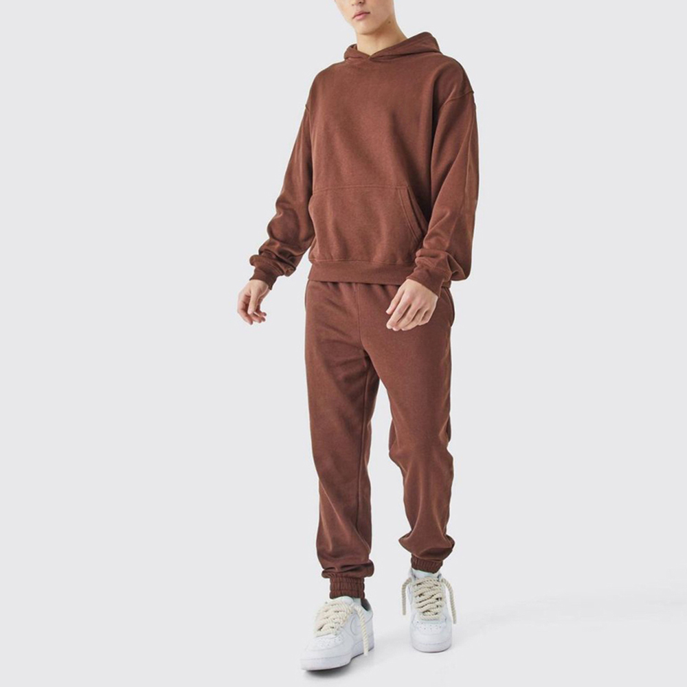 Boxy Embroidred Hooded Tracksuit