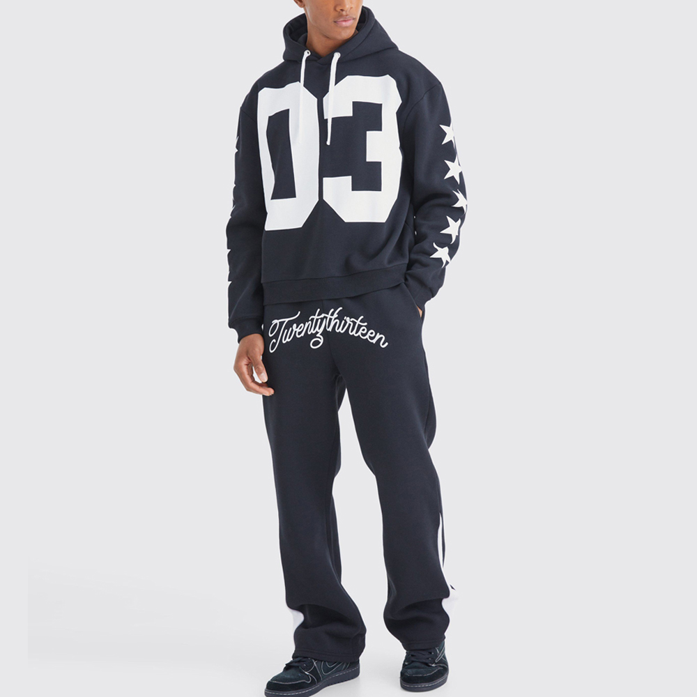 Oversized Boxy Varsity Gusset Tracksuit